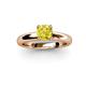 2 - Bianca IGI Certified 6.30 mm Round Yellow Diamond Solitaire Engagement Ring 