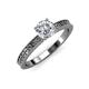4 - Janina Classic 1.00 ct IGI Certified Lab Grown Diamond Round (6.50 mm) Solitaire Engagement Ring 