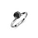 3 - Cierra 3.00 ct Black Diamond Round (8.00 mm) Solitaire Engagement Ring 