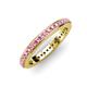 4 - Caitlin 1.60 mm Pink Sapphire Eternity Band 
