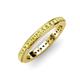 4 - Caitlin 1.60 mm Yellow Sapphire Eternity Band 