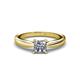 1 - Adsila 1.00 ct IGI Certified Lab Grown Diamond Princess Cut (5.50 mm) Solitaire Engagement Ring  
