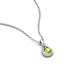 3 - Tessie 0.18 ct Peridot (3.50 mm) Women Teardrop Solitaire Pendant Necklace 