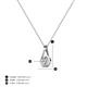 4 - Tessie 0.15 ct Lab Grown Diamond (3.50 mm) Women Teardrop Solitaire Pendant Necklace 