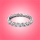 3 - Bella 1.65 ctw Round Lab Grown Diamond (2.70 mm) Shared Prong Floating Eternity Band 