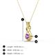 3 - Amanda 3.00 mm Round Amethyst Solitaire Infinity Love Knot Pendant Necklace 