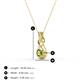 3 - Amanda 3.00 mm Round Peridot Solitaire Infinity Love Knot Pendant Necklace 