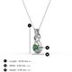 3 - Amanda 3.00 mm Round Lab Created Alexandrite Solitaire Infinity Love Knot Pendant Necklace 