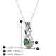 3 - Amanda 4.00 mm Round Lab Created Alexandrite Solitaire Infinity Love Knot Pendant Necklace 