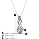 3 - Amanda 4.00 mm Round Lab Grown Diamond Solitaire Infinity Love Knot Pendant Necklace 