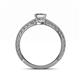 4 - Florian Classic 1.00 ct IGI Certified Lab Grown Diamond Princess Cut (5.50 mm) Solitaire Engagement Ring 