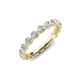 4 - Bella 1.65 ctw Round Natural Diamond (2.70 mm) Shared Prong Floating Eternity Band 