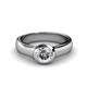 1 - Enola 0.75 ct IGI Certified Lab Grown Diamond Round (5.80 mm) Solitaire Engagement Ring 