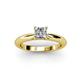 3 - Akila 1.00 ct IGI Certified Lab Grown Diamond Princess Cut (5.50 mm) Solitaire Engagement Ring  