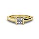 1 - Izna 1.00 ct IGI Certified Lab Grown Diamond Princess Cut (5.50 mm) Solitaire Engagement Ring 