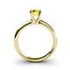 4 - Bianca IGI Certified 6.30 mm Round Lab Grown Yellow Diamond Solitaire Engagement Ring 