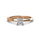1 - Zelda 1.00 ct IGI Certified Lab Grown Diamond Princess Cut (5.50 mm) Solitaire Engagement Ring 