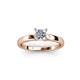 3 - Annora 1.00 ct IGI Certified Lab Grown Diamond Princess Cut (5.50 mm) Solitaire Engagement Ring 
