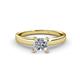 1 - Annora 1.00 ct IGI Certified Lab Grown Diamond Princess Cut (5.50 mm) Solitaire Engagement Ring 