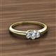 2 - Louisa 0.94 ctw IGI Certified Lab Grown Diamond Oval Cut (6x4 mm) Trellis Three Stone Engagement Ring 