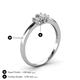 4 - Louisa 0.94 ctw IGI Certified Lab Grown Diamond Oval Cut (6x4 mm) Trellis Three Stone Engagement Ring 