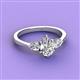 3 - Naomi 2.10 ctw IGI Certified Lab Grown Diamond Pear Shape (9x6 mm) Three Stone Engagement Ring 
