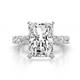 1 - Amira 7.28 ctw IGI Certified Lab Grown Diamond Radiant Shape (11x9 mm)  Halo Engagement Ring  