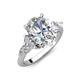 5 - Kamilah 2.80 ctw IGI Certified Lab Grown Diamond Oval Shape (10x8 mm) Solitaire Plus Engagement Ring  