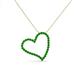 3 - Avery Green Garnet Heart Pendant 