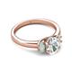 4 - Gemma 1.62 ctw IGI Certified Lab Grown Diamond Oval Cut (8x6 mm) and Opal Trellis Three Stone Engagement Ring 
