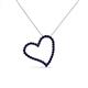 3 - Avery Blue Sapphire Heart Pendant 