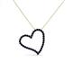 3 - Avery Blue Sapphire Heart Pendant 