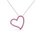 3 - Avery Pink Sapphire Heart Pendant 