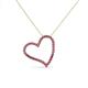 3 - Avery Rhodolite Garnet Heart Pendant 