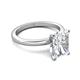 5 - Abena 2.56 ctw IGI Certified Lab Grown Diamond Radiant Shape (9x7 mm) with Prong Studded Natural Diamond Solitaire Plus Engagement Ring 
