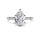 2 - Aisha 2.06 ctw IGI Certified Lab Grown Diamond (9x6 mm) Pear Shape Hidden Halo accented Lab Grown Diamond Women Engagement ring