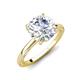 3 - Lucia 2.13 ctw IGI Certified Lab Grown Diamond (8 mm) Hidden Halo accented Natural Diamond Engagement Ring  