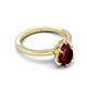 5 - Lucia 1.73 ctw Red Garnet Pear Shape (9x6 mm) Hidden Halo accented Natural Diamond Engagement Ring  