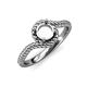 3 - Aerin Desire Semi Mount Bypass Solitaire Rope Engagement Ring  