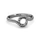 4 - Aerin Desire Semi Mount Bypass Solitaire Rope Engagement Ring  
