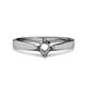 3 - Neve Signature 4 Prong Semi Mount Solitaire Engagement Ring 