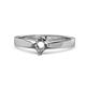 7 - Neve Signature 4 Prong Semi Mount Solitaire Engagement Ring 