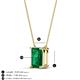 3 - Athena 1.95 ct Created Emerald Emerald Shape (9x7 mm) Solitaire Pendant Necklace 
