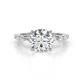 1 - Laila 2.50 ctw IGI Certified Lab Grown Diamond (8.00 mm) Hidden Halo Engagement Ring 