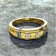 2 - Kevin 0.52 ctw Yellow Sapphire and Natural Diamond Men Wedding Band (7.80 mm) 