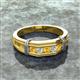 2 - Kevin 0.44 ctw Citrine and Natural Diamond Men Wedding Band (7.80 mm) 