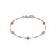 1 - Aizza (5 Stn/4 mm) Pink Tourmaline Station Bracelet 