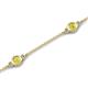 5 - Aizza (5 Stn/4 mm) Yellow Diamond Station Bracelet 