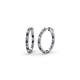1 - Amia Iolite and Diamond Hoop Earrings 