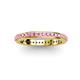 3 - Caitlin 1.60 mm Pink Sapphire Eternity Band 